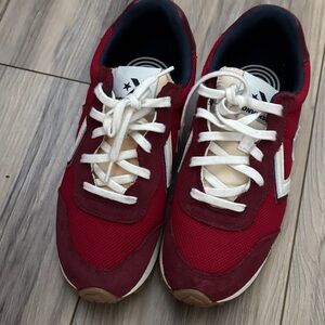 Red and White converse Sneakers